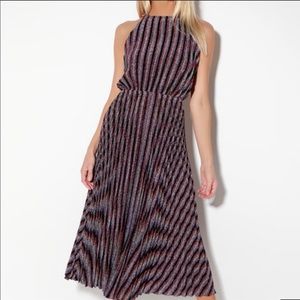 Lulu’s Sparkle Striped Midi Dress